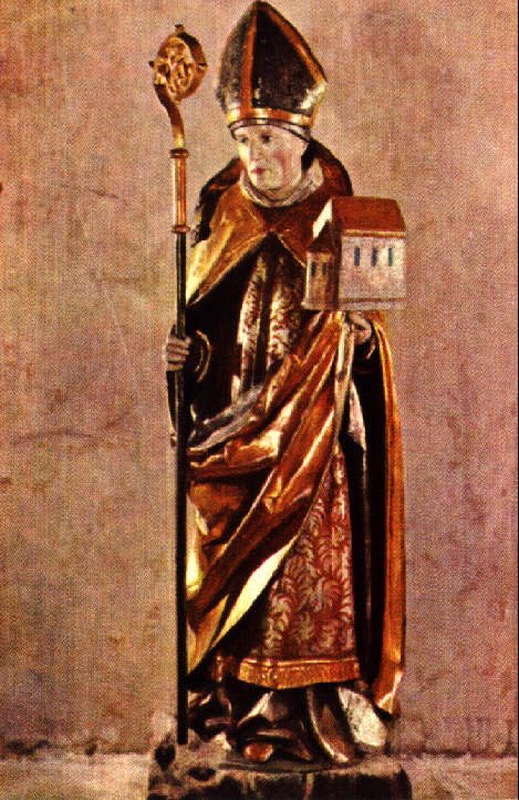 Foto der Statue in St. Emmeram